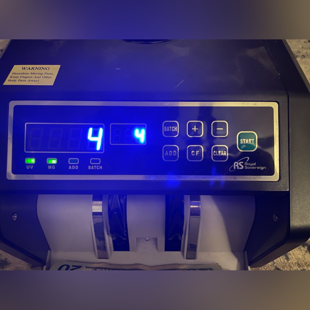 Royal Sovereign High-Speed Currency Counter RBCES200 - Picture 3 of 9